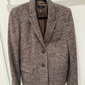 J. Crew collection Brown and tan tweed Blazer